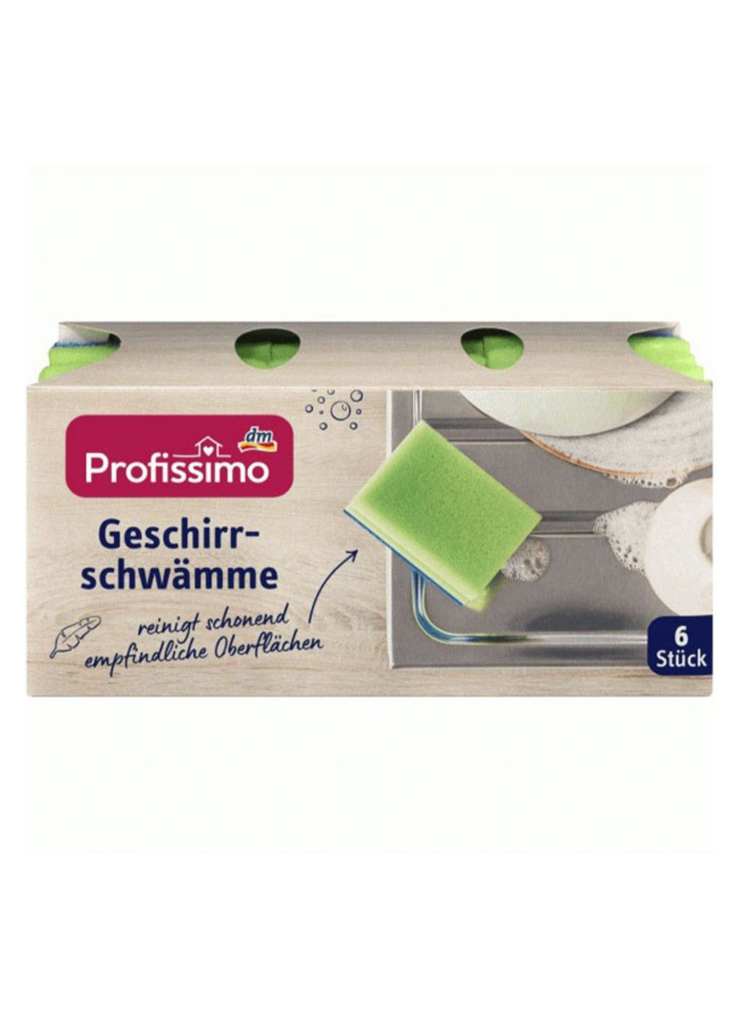 Губки для мойки посда и нержавейки Topfreiniger 6 шт Profissimo (331787308)