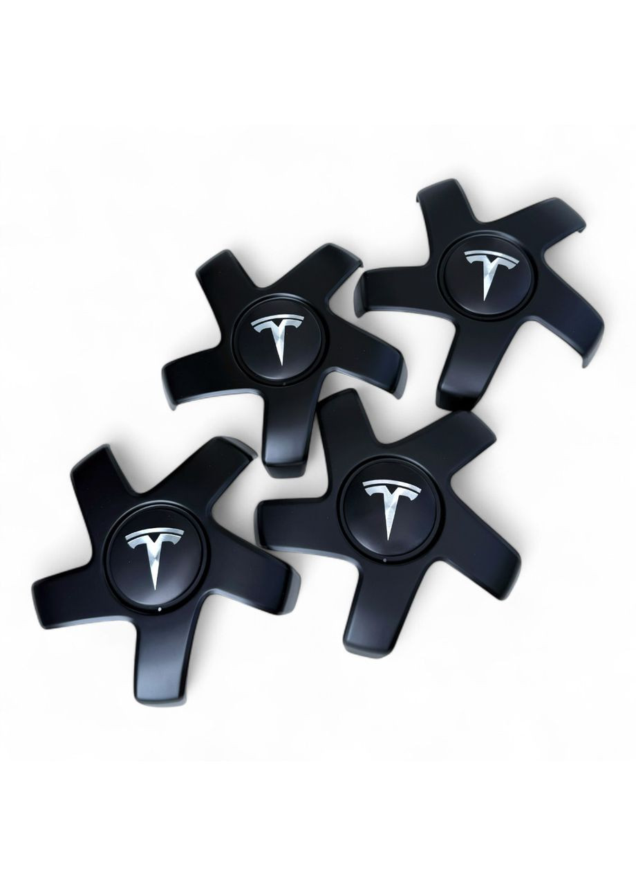 Колпачки на диски Тесла модел 3, заглушки звезды пауки крабы на Model 3, 1044234-B, 1044234B 4 штуки Tesla (364463731)