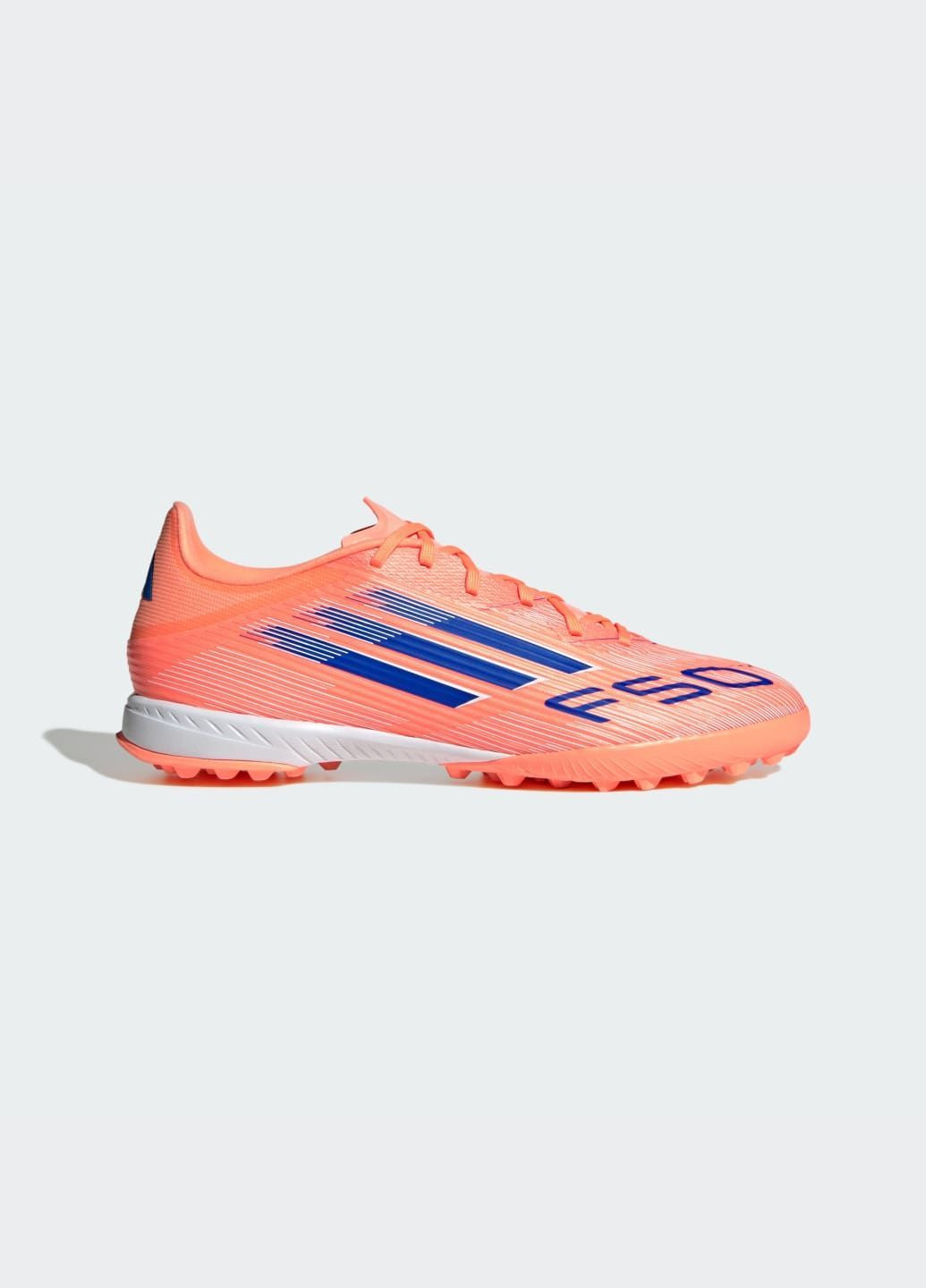 Помаранчеві літні бутси f50 league turf adidas