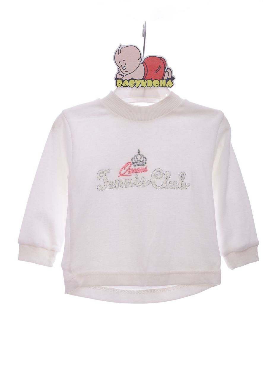 Бежевый демисезонный костюм с длинным рукавом для девочки велюровый королева персиковый 62 см (37208) BABYKROHA