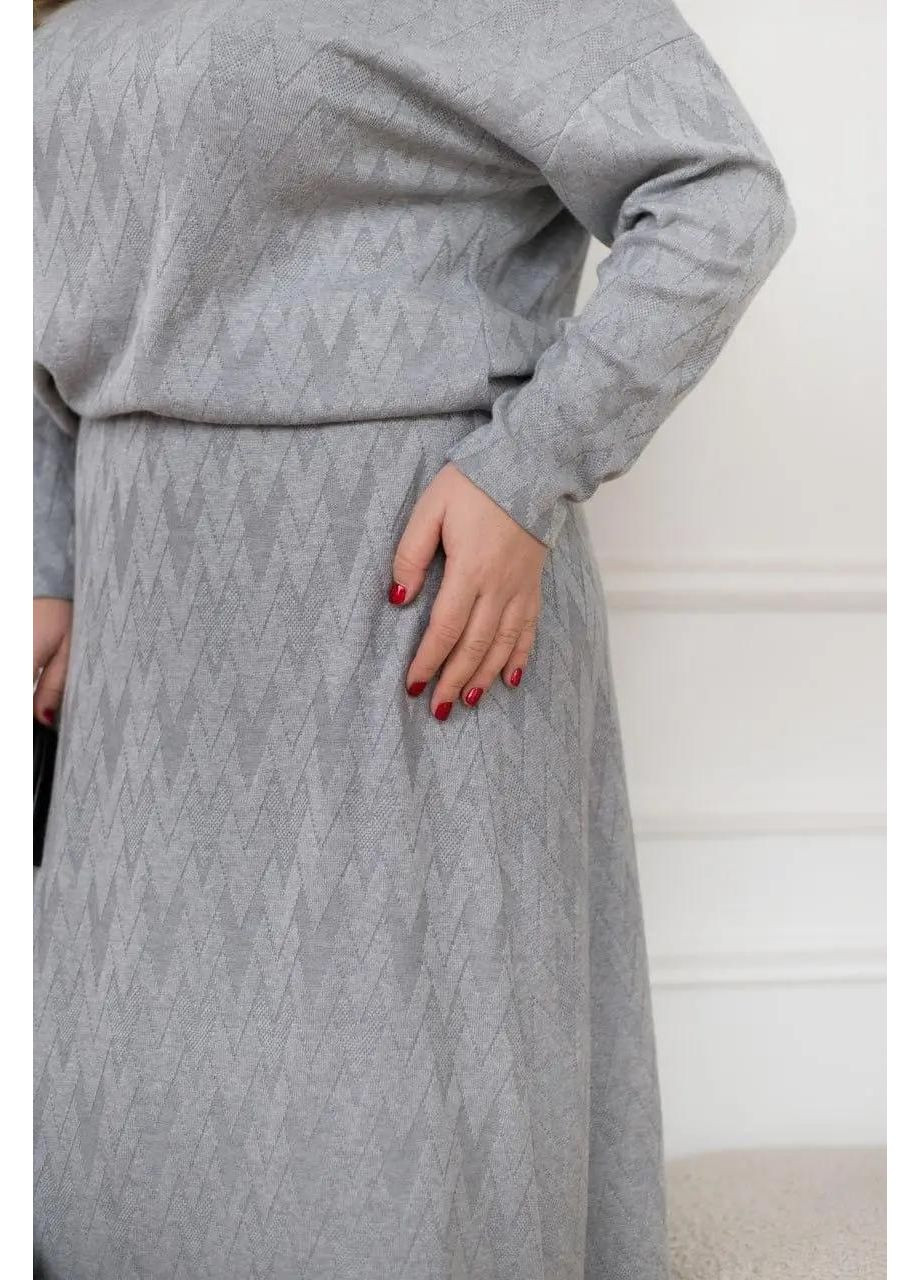 Костюм з ангори фактурної в'язки жіночий утеплений MoDiva (361851524)