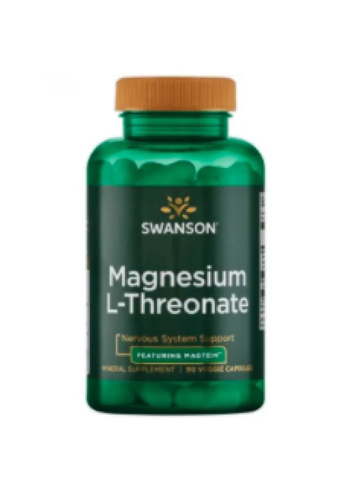 Магній Л-треонат Magnesium L-Theonate, 90 капсул Swanson (361117428)