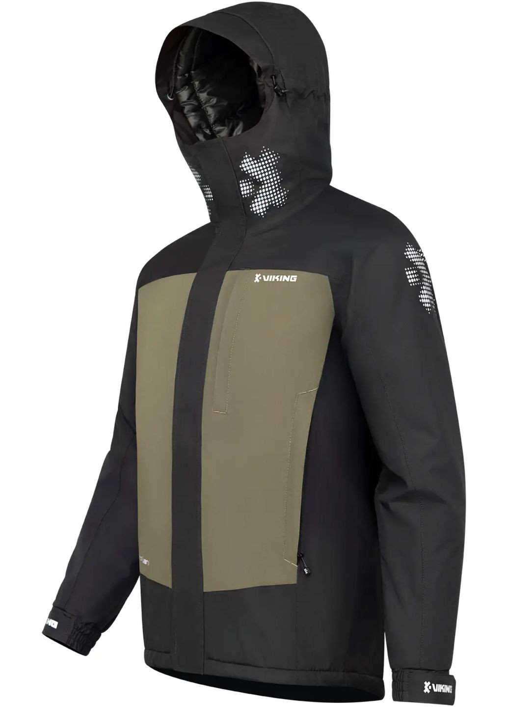 Комбінована демісезонна куртка viking fishing ice ight 80g 10k black/khaki No Brand