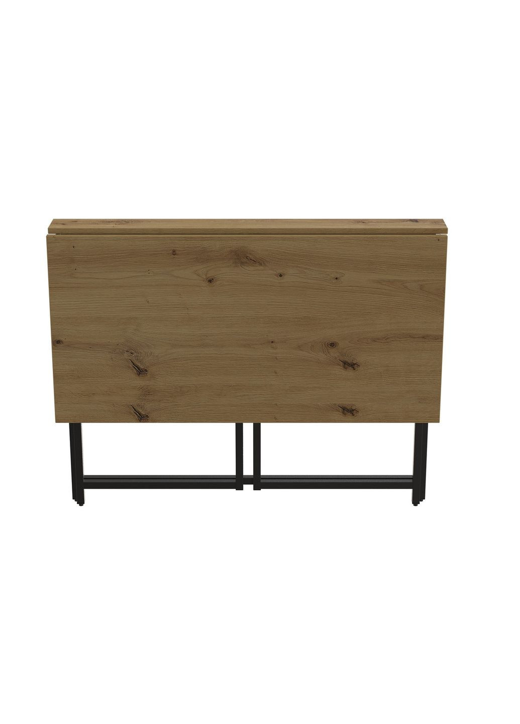 Стол раскладной Морис металл черный, ДСП Дуб артизан 16 мм, 100x60х75 см Ferrum-decor (361113701)