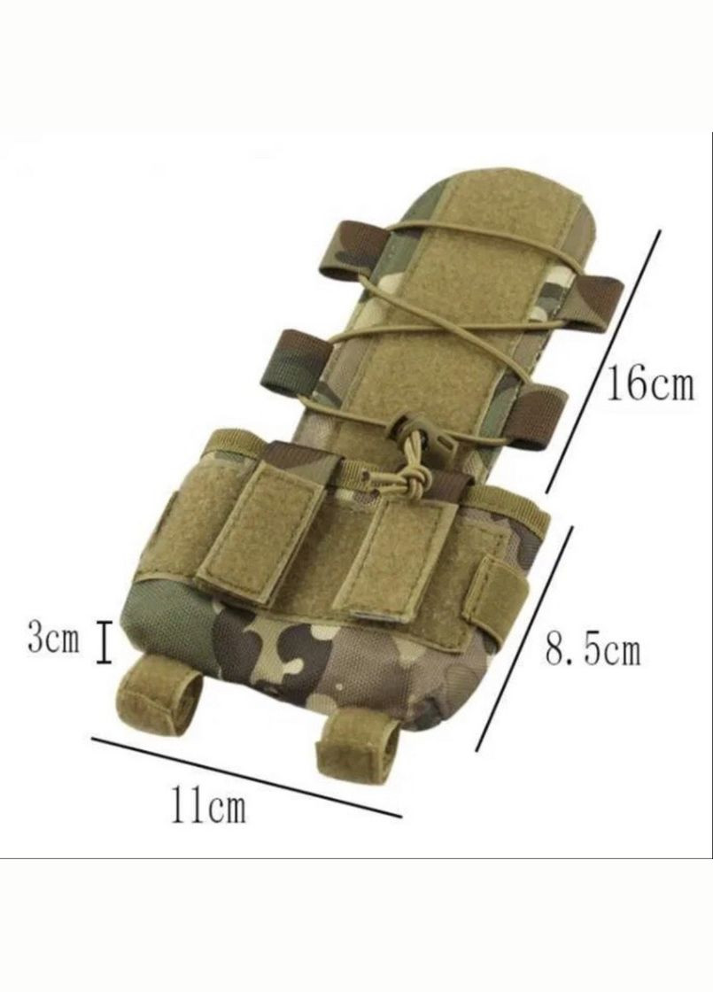 Итог карман (противовес) для аксессуаров на кавер для баллистического шлема Fast Mandrake мультикам SV Сварог (342375327)