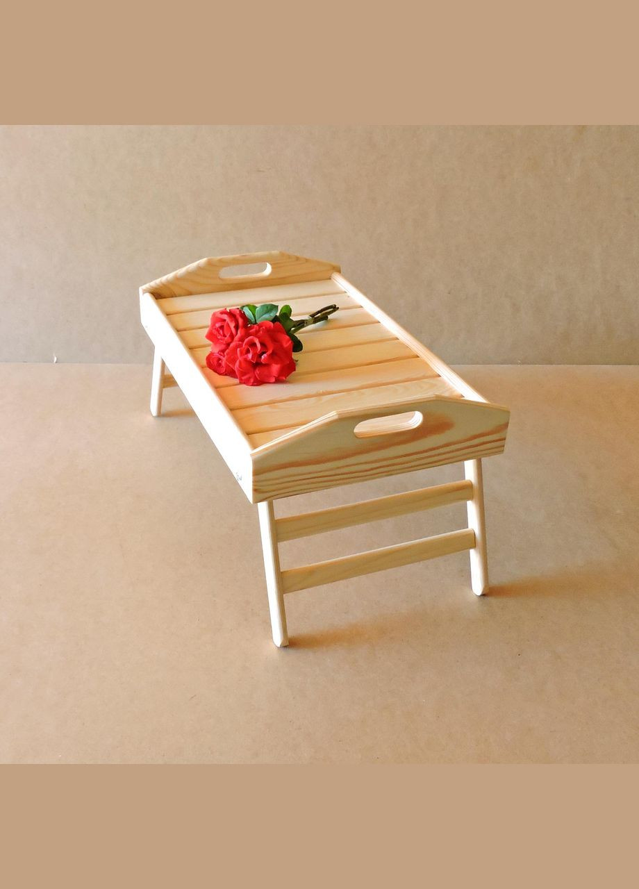 Столик-поднос для завтрака из дерева Аляска бланже (СТП-001701) No Brand (327846401)