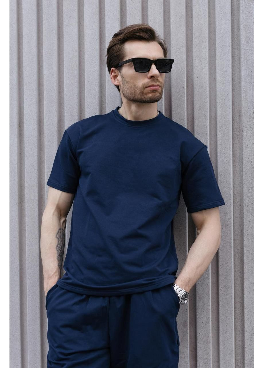 Легкий модний літній костюм для чоловіка, трикотажний зручний вільний комплект: шорти, футболка, - якість топ Intruder (359381164)