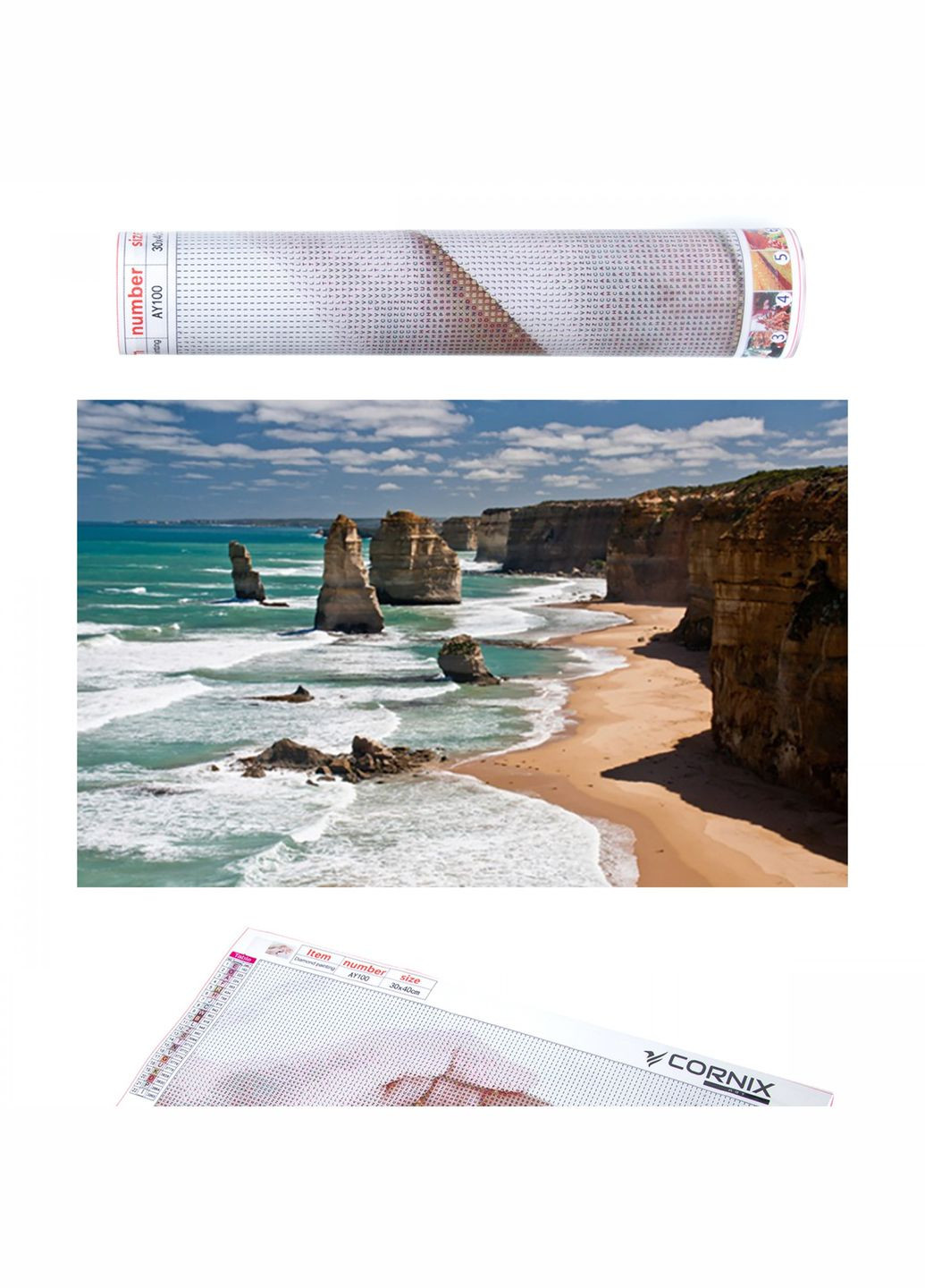 Набір алмазної мозаїки (вишивки) Art 40 x 30 см AY32 Cornix (314693070)