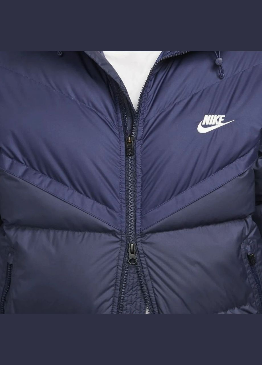 Синя демісезонна куртка m nk sf wr pl-fld hd jkt fb8185-410. Nike