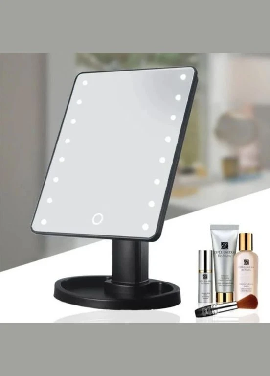 Косметическое зеркало для макияжа настольное с Led сенсорной подсветкой 22 LED Large Mirror No Brand (315764862)