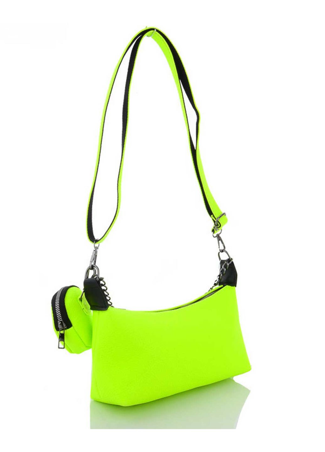 Жіноча сумка Лойс салатова екошкіра для молоді м'яка з блискавкою та кишенею ProDobro (367264947)