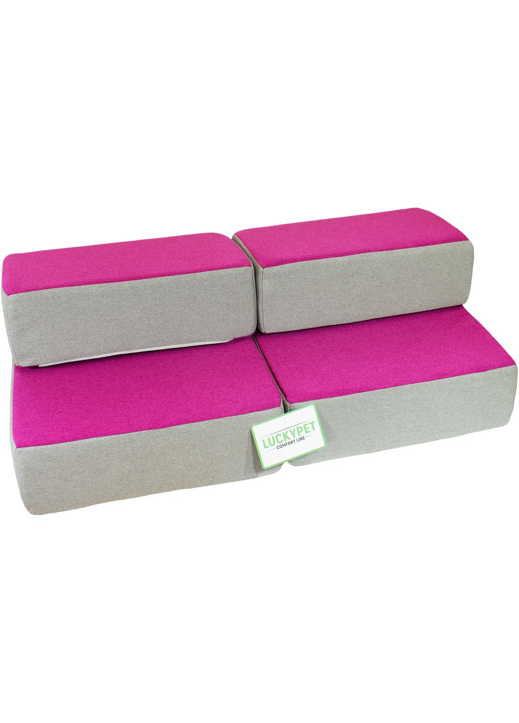 Сходинки-трансформер для собак малих порід Еверест 36х40х60 см Фуксія (4820224213972) Lucky Pet (319322702)
