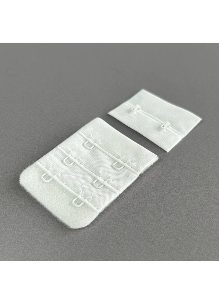 Застібка для бюстгальтера на 2 гачки, білий 3,8х5 см Plus-plus (352744593)