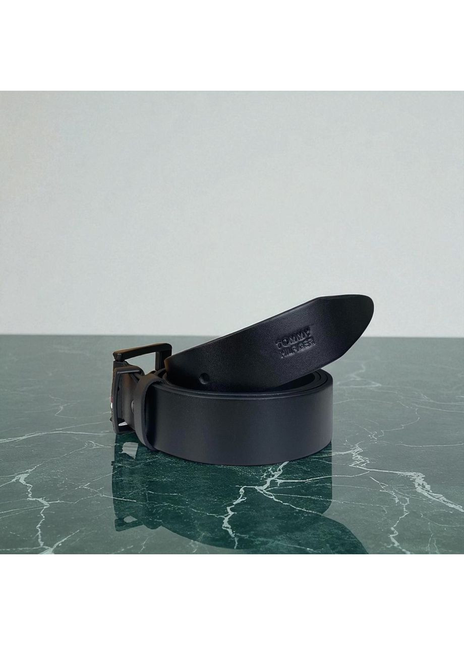 Чоловічий шкіряний ремінь чорний класичний пояс із натуральної шкіри для чоловіків ProDobro (363259740)