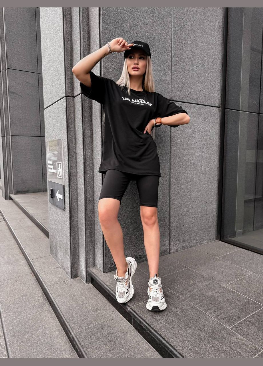 Черный летний женский комплект FINO Mode