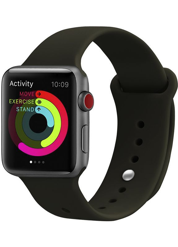 Ремешок Silicone Strap for Apple Watch 38/40 mm Dark Olive UWatch (301468363)