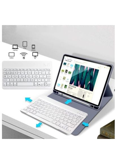 Чехол для планшета (712997) BeCover with keyboard Apple iPad Mini 7 2024 Purple (366521691)