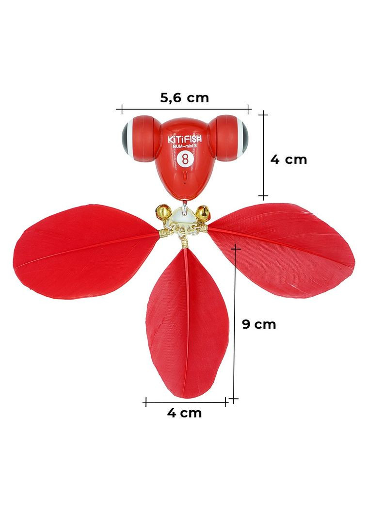 Інтерактивна іграшка для котів Kitifish NUM-mini 8 (Червоний) MayMaw (315029766)