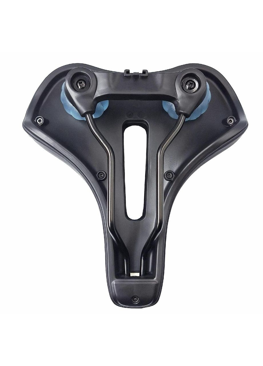 Сідло велосипедне YP0801153 широке амортизаційне з вентиляц отвором 25.5х22.5 см чорний (G0001279) West Biking (355802961)