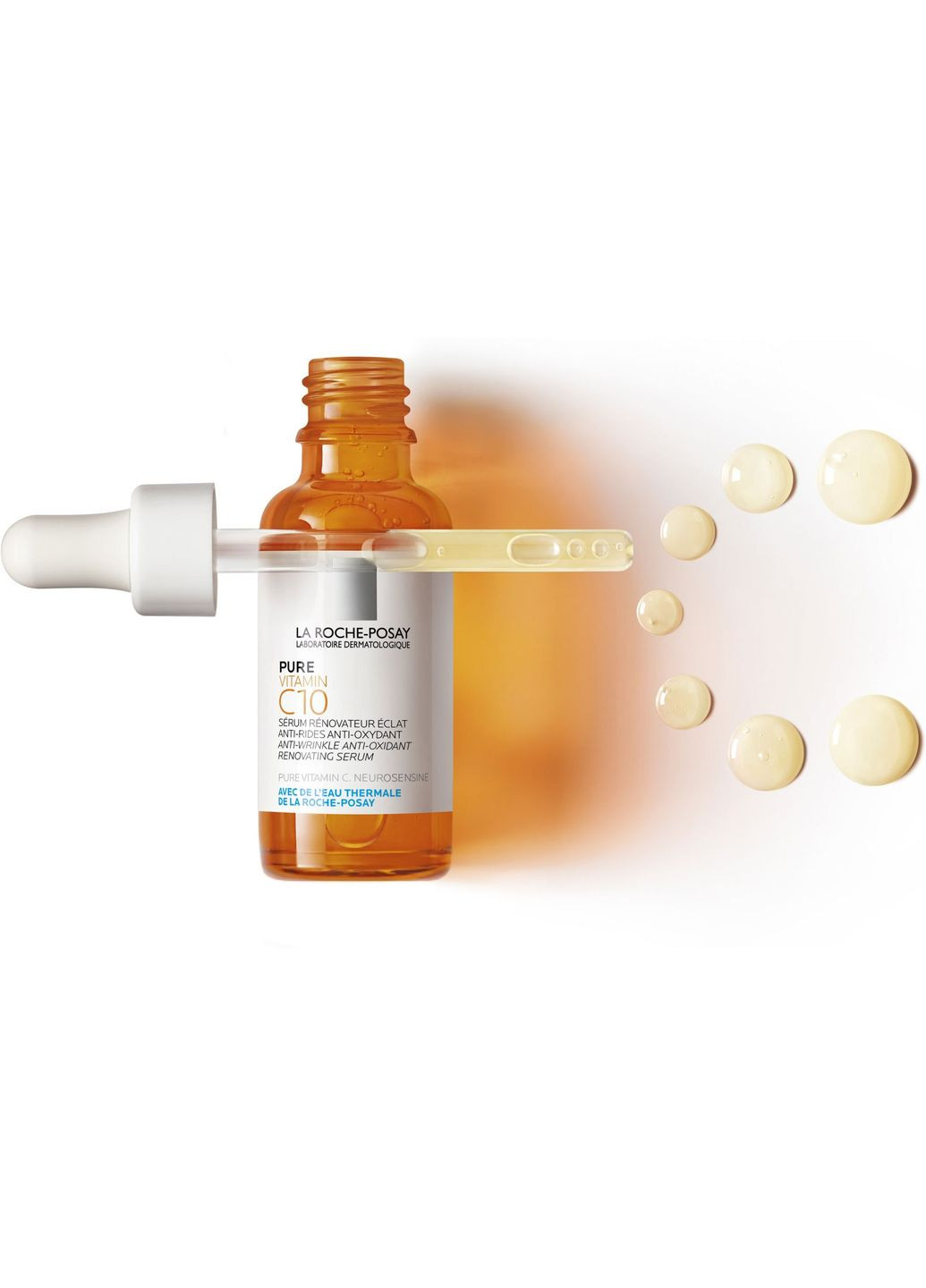 La Roche-Posay Сироватка-антиоксидант з вітаміном С проти зморшок Pure Vitamin C10, для відновлення шкіри обличчя, 30 мл — Крем, Франція (331861042)