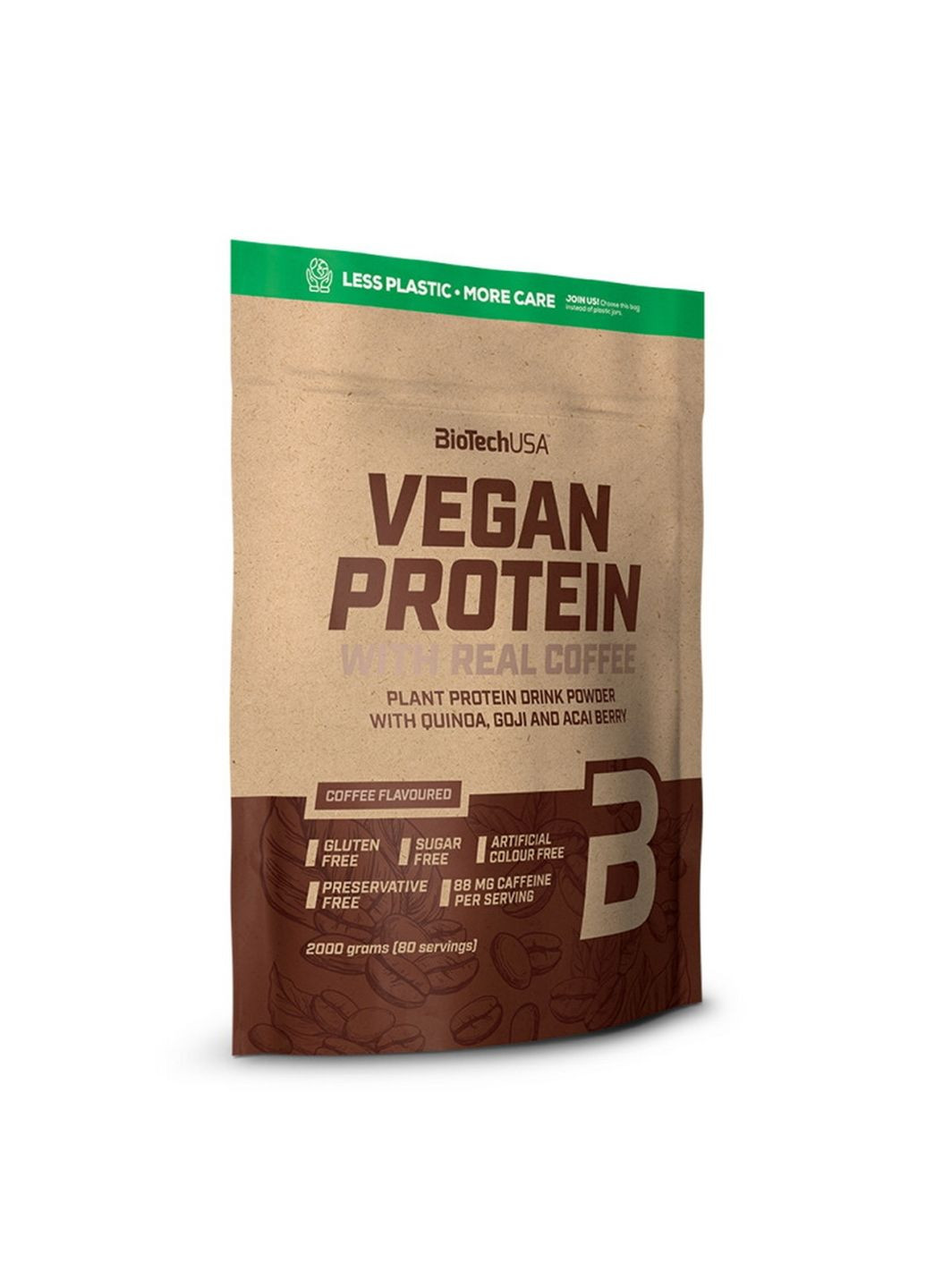 Протеин Vegan Protein, 2 кг Кофе Biotech (293479423)