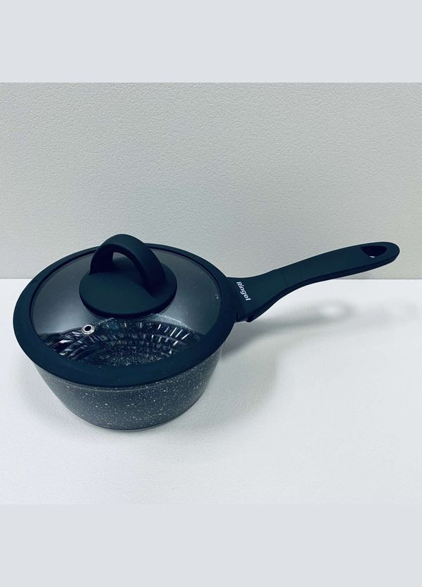 Ковш алюминиевый со стеклянной крышкой 16 см 1,2 л Zira RG-41006-16 Ringel (317203649)
