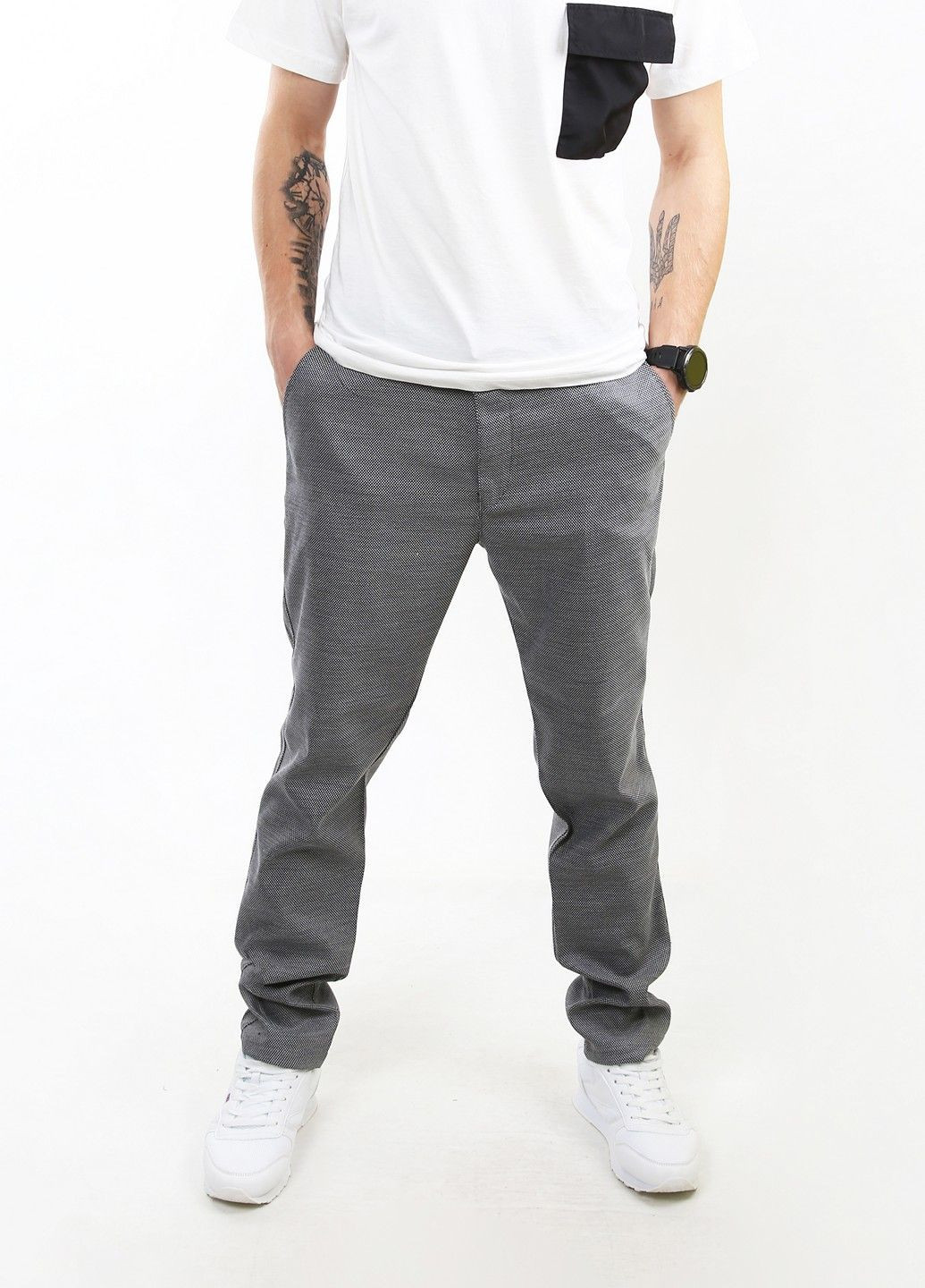 Серые демисезонные брюки Mtp