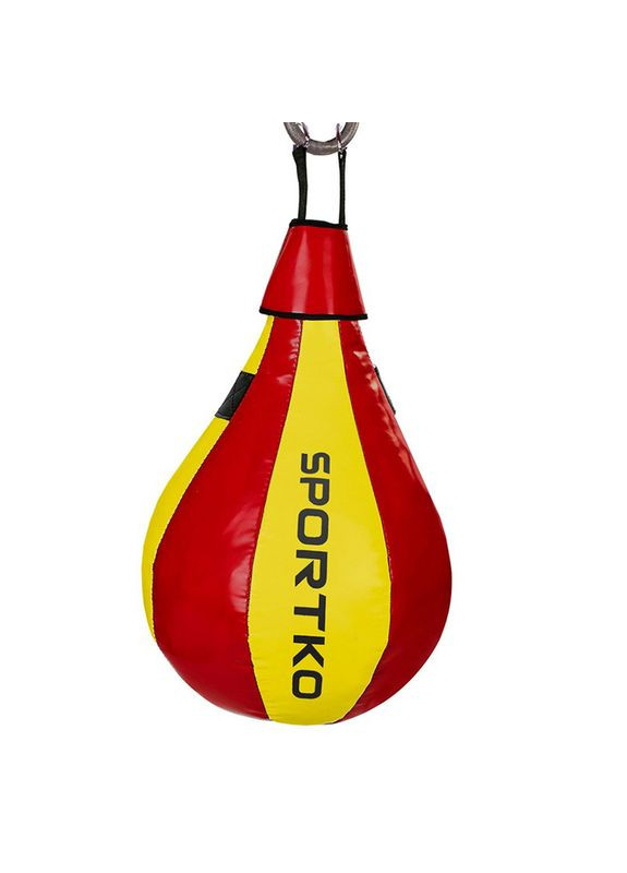 Груша набивная каплевидная подвесная GP-3 Красно-желтый, (37451006) Sportko (322733877)