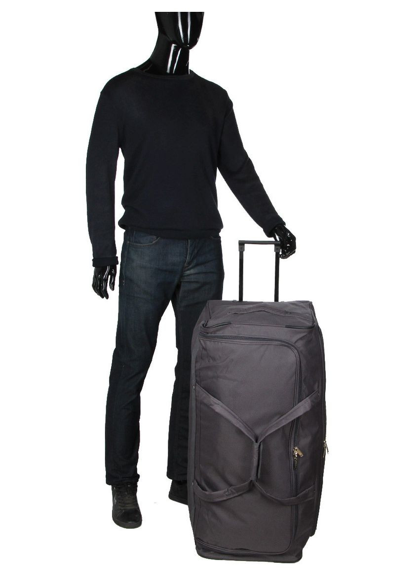 Сумка на колесах гігант XL сіра 85х36х38см/112л/3.3кг/ 214-82 MADISSON (324801567)