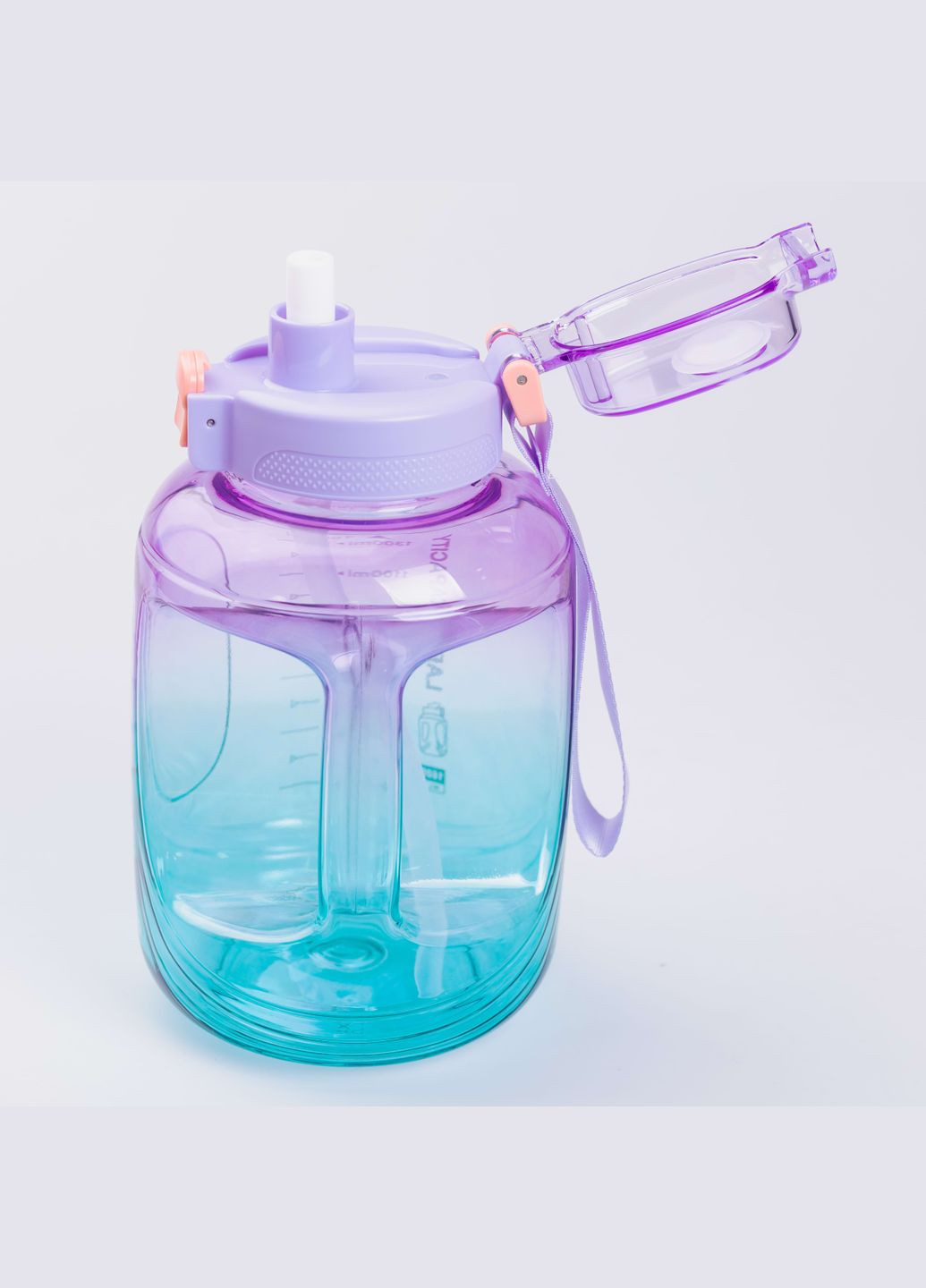 Бутылка для воды спортивная с трубочкой 1,5л Yiwu (320171486)