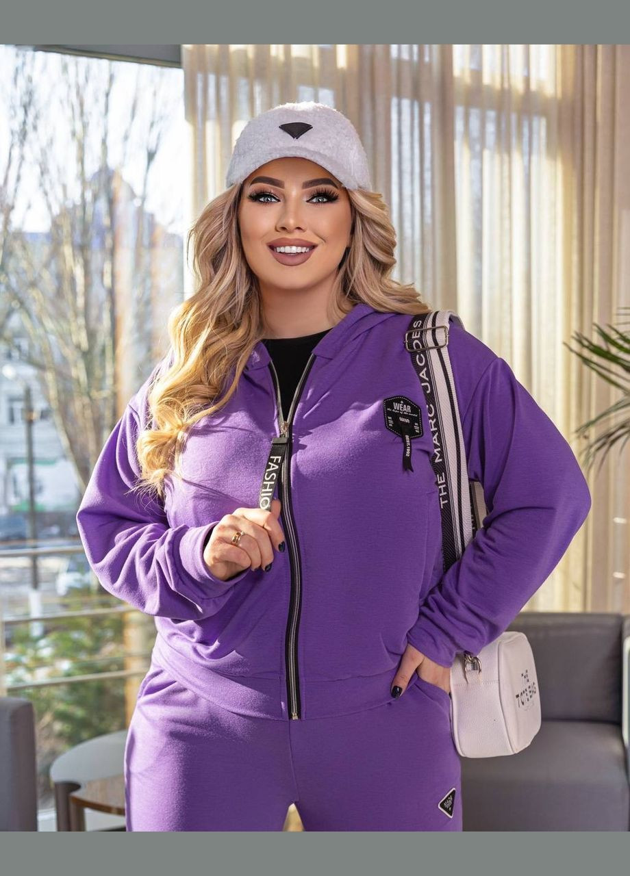 Жіночий прогулянковий костюм колір фіолетовий р.48/50 449292 New Trend (282927989)