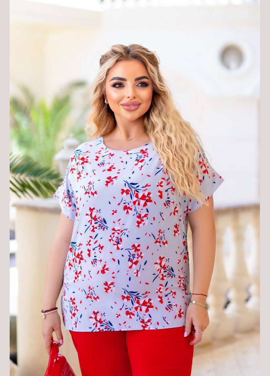 Жіночий костюм двійка блуза в принті та штани на резинці MonCher (340979643)