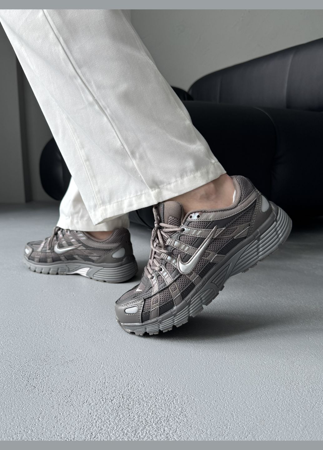 Коричневые демисезонные кроссовки мужские и женские nike p-6000 brown | найк р-6000 коричневые No Brand