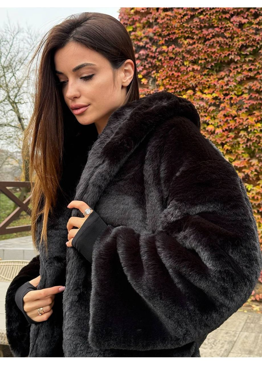 Женская короткая шубка из экомеха MonCher (365776614)