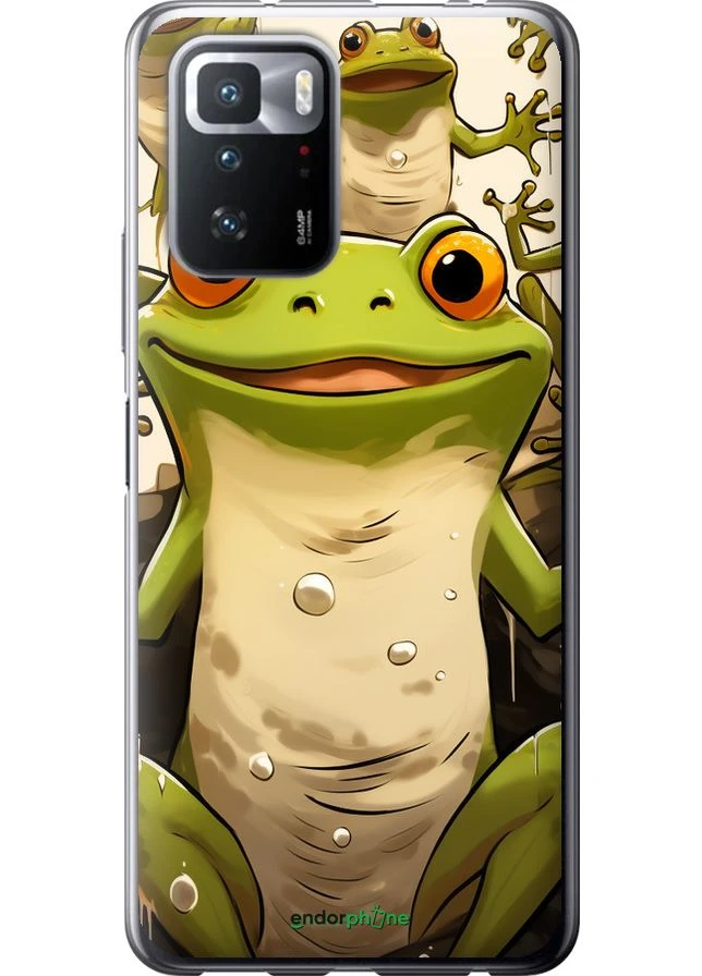 Чехол на Xiaomi Redmi Note 10 Pro 5G Веселая жаба "5658u-3333-70447" Endorphone (381566027)