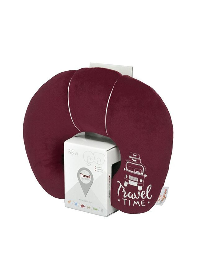 Підголовник "Travel time by car", колір бордовий CB-00154163 Tigres (314892336)
