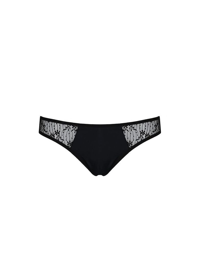 Трусики-сліпи з мереживною сіточкою DINA THONG S/M, black Passion (369951955)