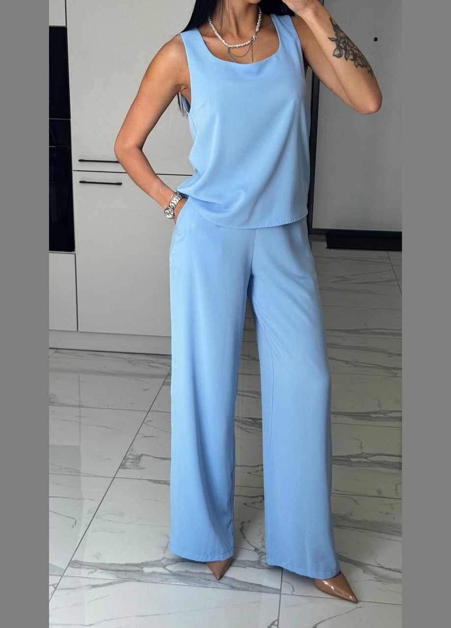 Жіноча майка вільного крою з костюмної тканини MonCher — 345563954