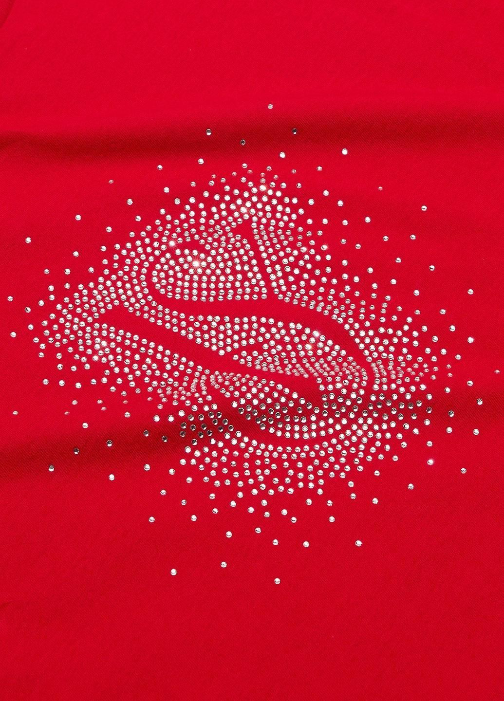 Червона всесезон піжама (лонгслів, штани) лонгслів + брюки Victoria's Secret