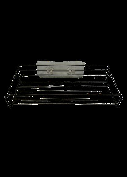 Полиця пряма навісна металева 27 см для ванної кімнати чорна No Brand (322291121)