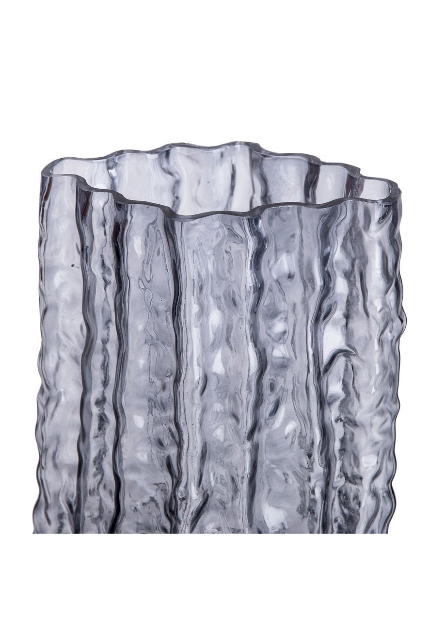 Скляна ваза, ліпний декор, прямокутна, 14,5 x 11 x 21 см. Yiwu (315637083)