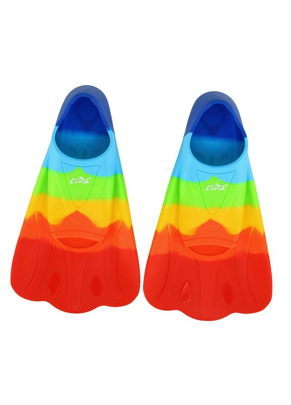 Ласти для тренувань в басейні короткі із закритою п'ятою PL-0788 Мультиколор, (60437062) Cima (323023009)