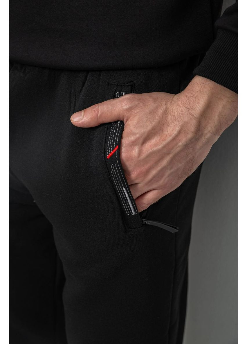 Спортивні штани чоловічі на флісі, колір чорний, 244R41558 Ager (365867538)