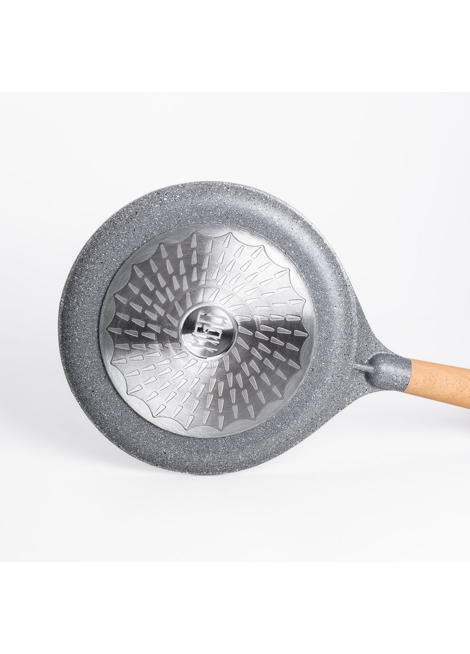 Алюминиевая сковорода с мраморным антипригарным покрытием Ø 26 см, толстое дно серый MGC (367724668)