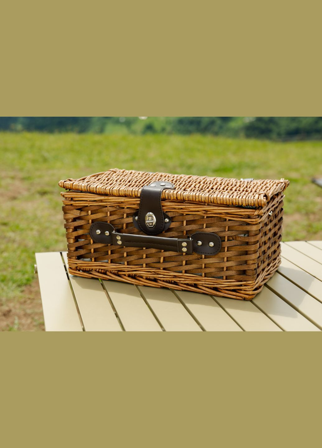 Кошик для пікніка на 2 особи 38*26*18 см LUGI (323641507)