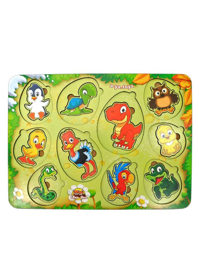 Настільна розвиваюча гра "Хто в яйці?" (ПСФ040) PSF040 сортер вкладиш Ubumblebees (364129069)