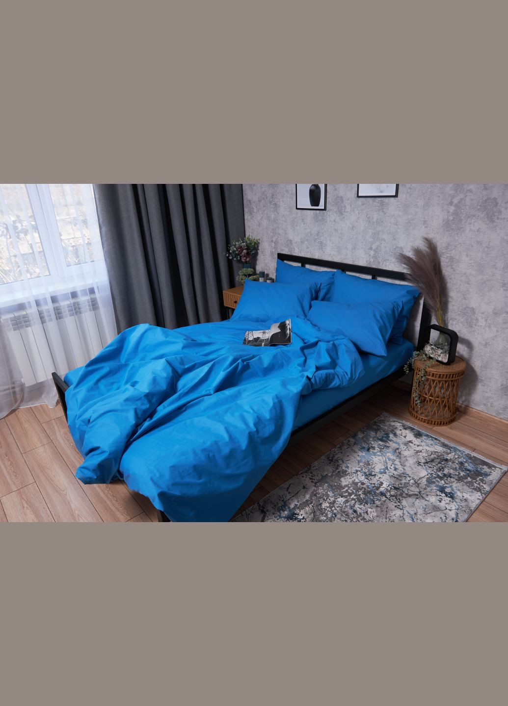 Комплект постільної білизни Бязь Gold Люкс «» Дитячий 110х140 наволочки 2х40х40 (MS-830000036) Moon&Star Sapphire (293173059)