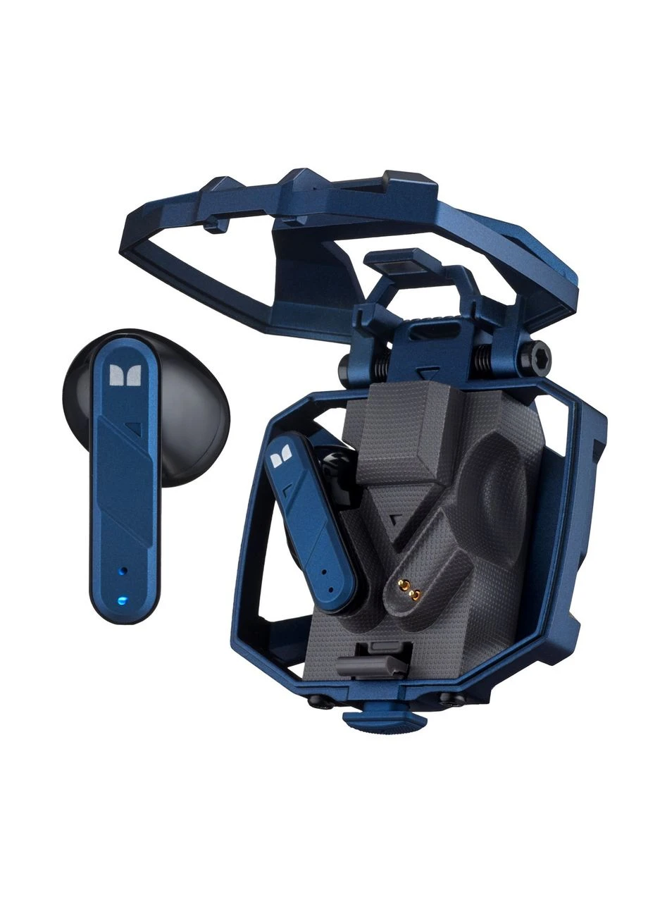 Навушники Bluetooth XKT09 Wireless 5.2 протиударні для ігор із зарядом 300mAh синій Monster (370165102)