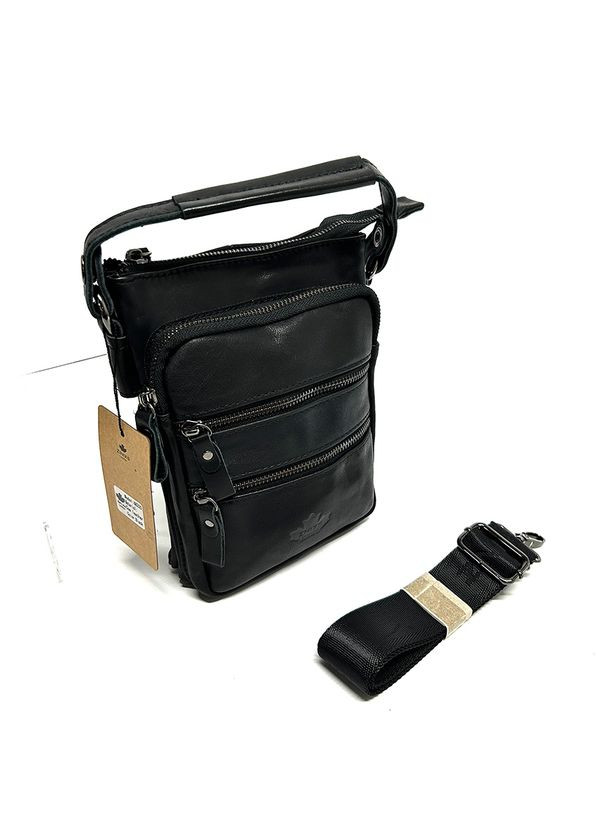 Мужская маленькая вертикальная кожаная мини сумка через плечо с ручкой No Brand (292404338)