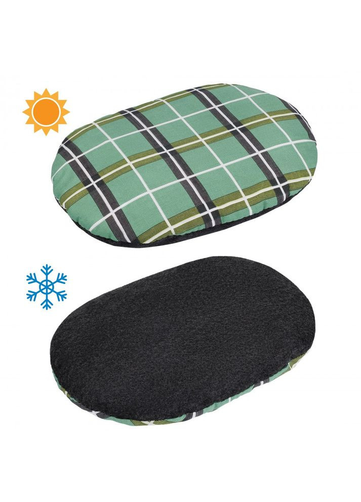 Лежак для собак войлок+бязь Овальный Чёрный M BronzeDog - (323234566)